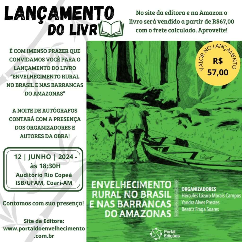 post sobre lançamento livro de envelhecimento rural