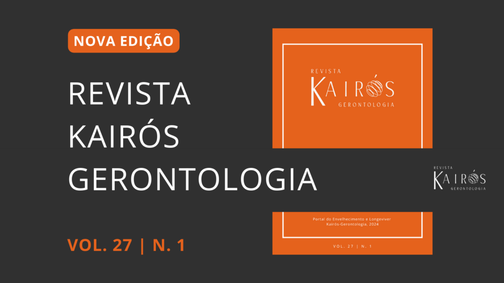 imagem preta com laranja anunciando a revista Kairos