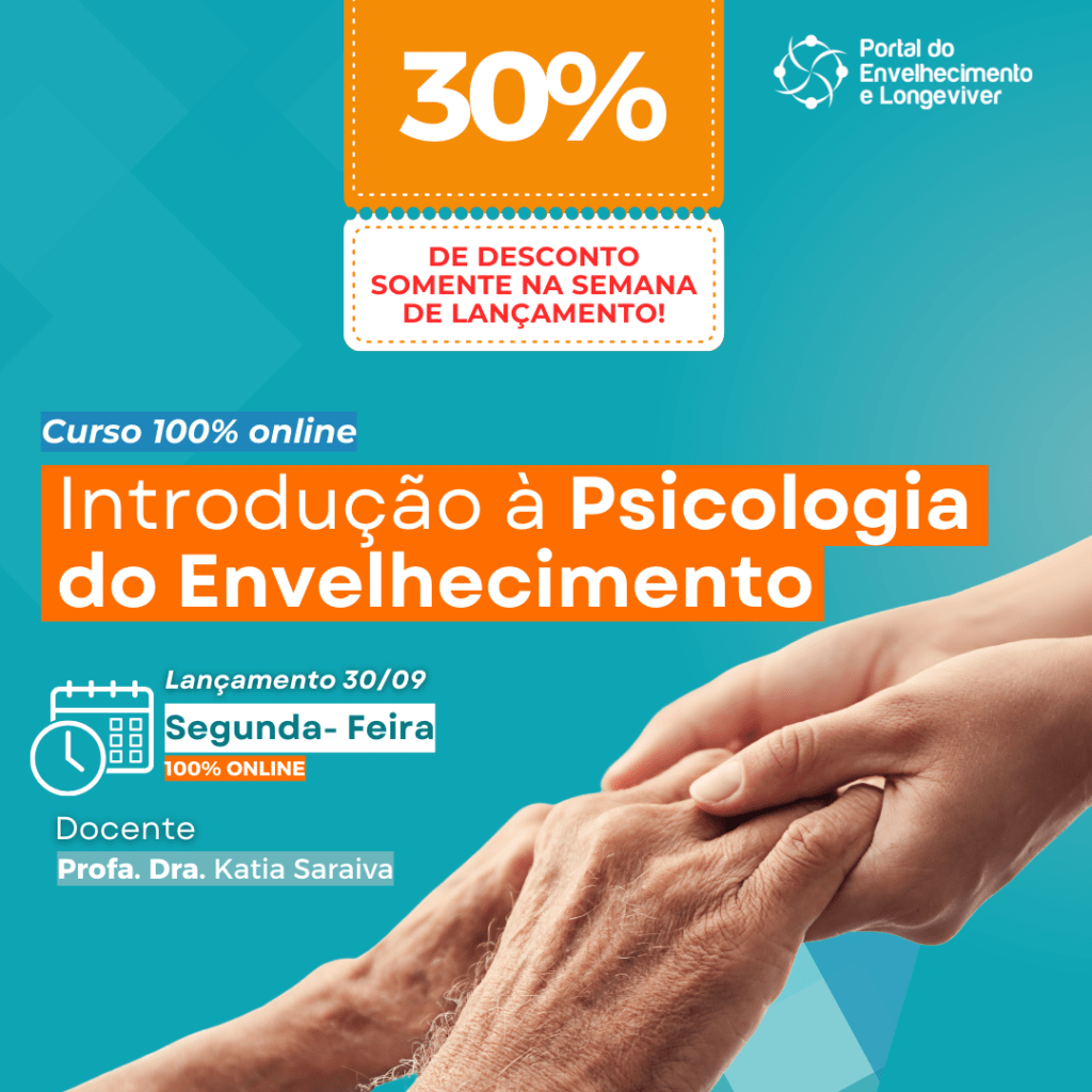 banner promovendo curso ead de introdução a psicologia do envelhecimento