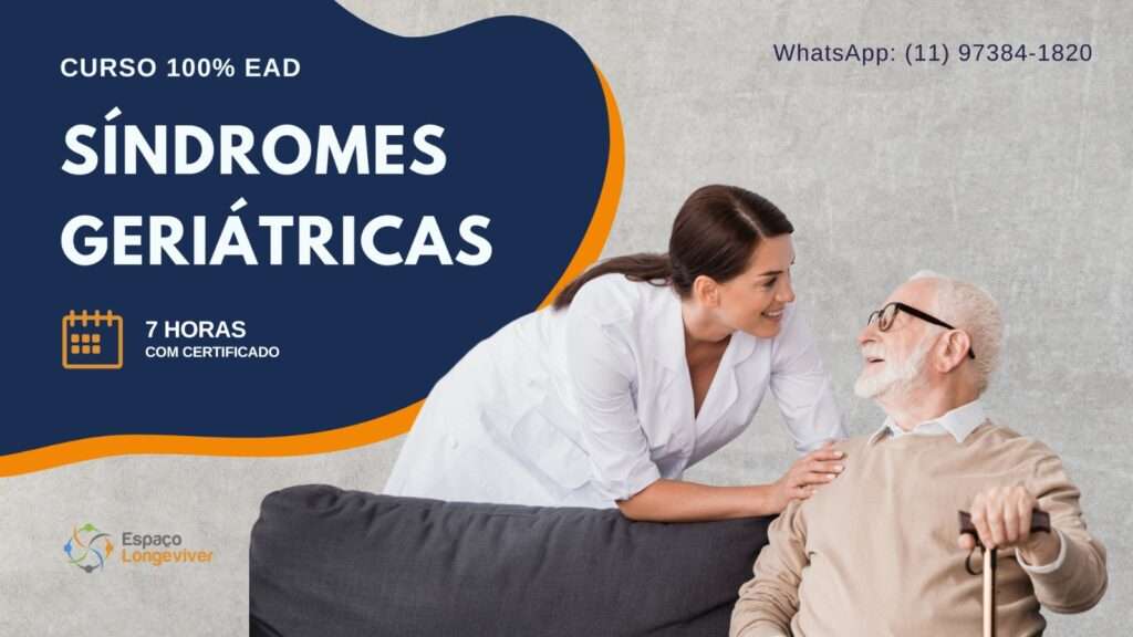 banner anunciando curso de síndromes geriátricas