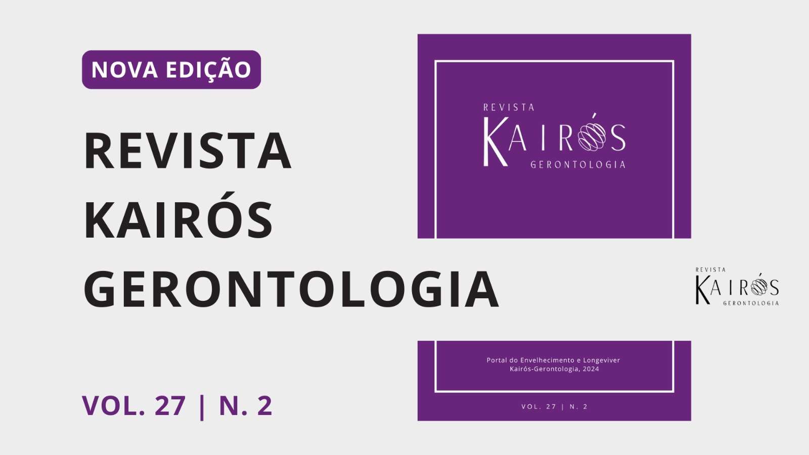 Está no ar nova edição da Revista Kairós-Gerontologia!