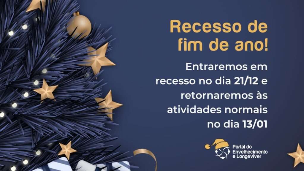 Banner anunciando recesso do Portal do Envelhecimento