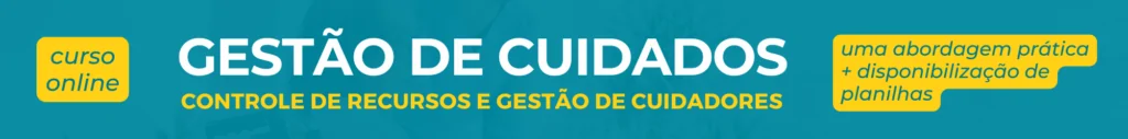 banner anunciando curso gestão de cuidados