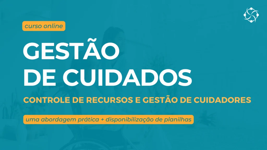banner verde anunciando curso de gestão de cuidados