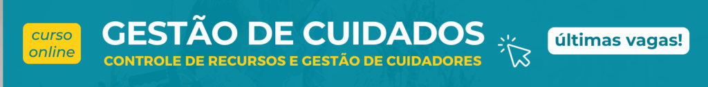 banner anunciando curso gestao de cuidados ultimas vagas
