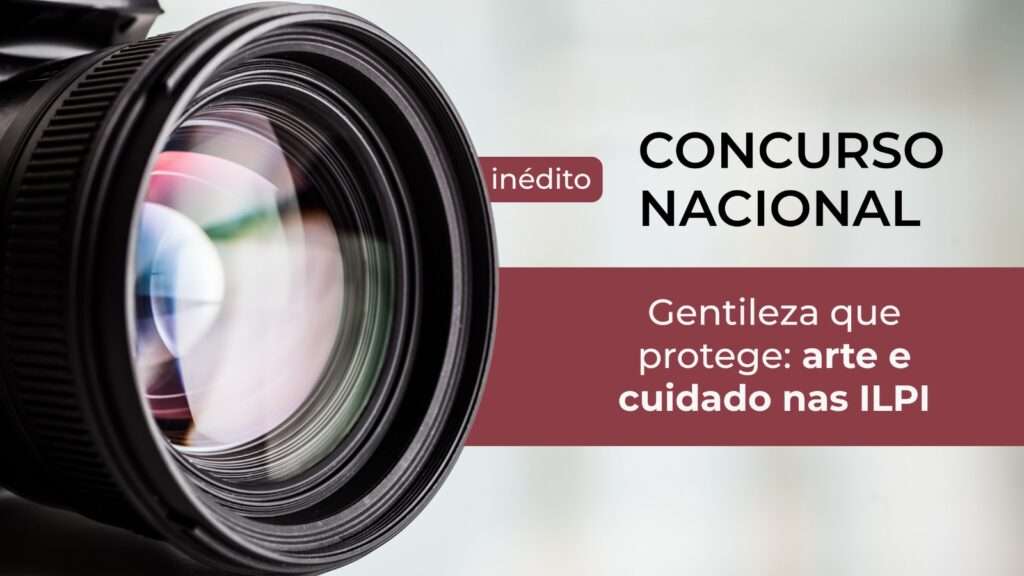 imagem de uma lente em primeiro plano anunciando um concurso nacional