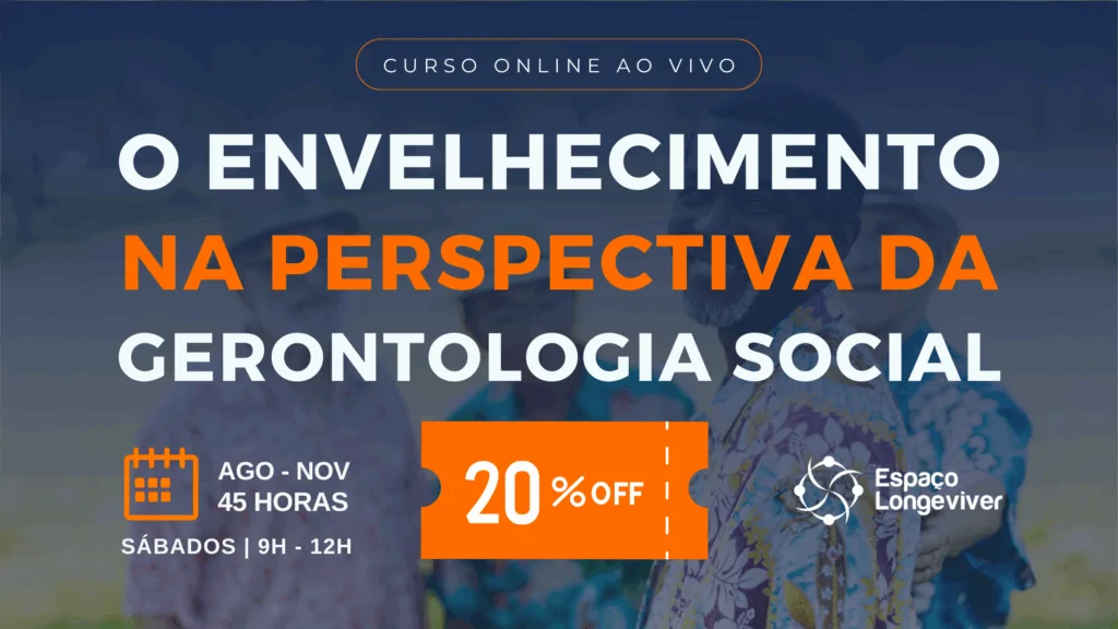 Banner 20% OFF Curso online gerontologia Social