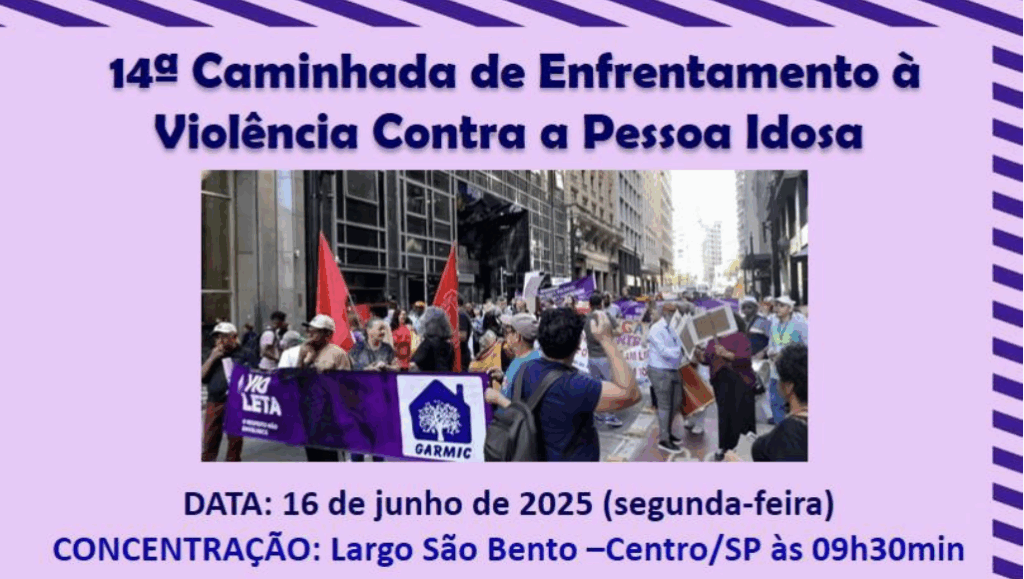 banner anunciando campanha contra a violanecia em SP