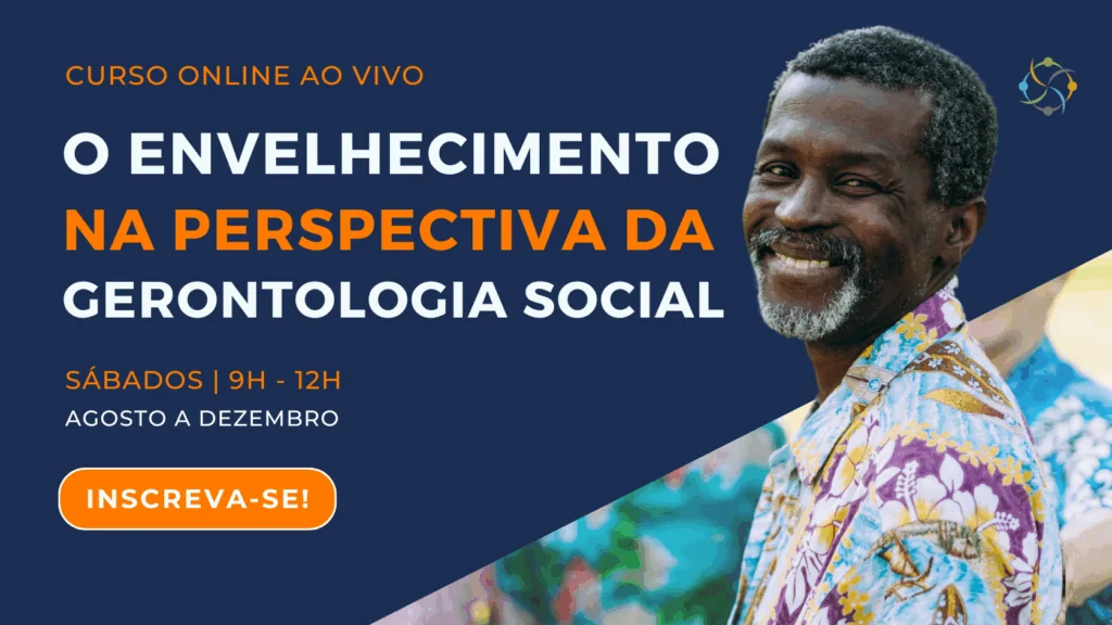 banner anunciando curso de envelhecimento na perspectiva da Gerontologia Social