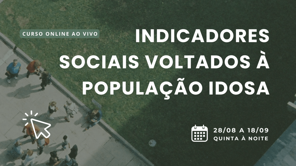 banner com fundo verde escuro anuncia curso de indicadores