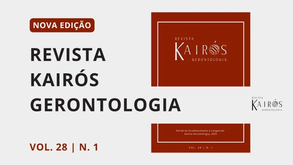 banner em vinho e cinza anunciando nova edição da Revista Kairos