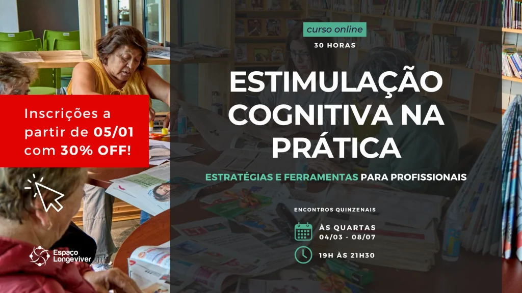 banner anunciando curso sobre estimulação cognitiva