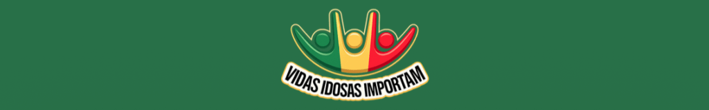 banner em verde escuro com o logo do movimento vidas idosas importam