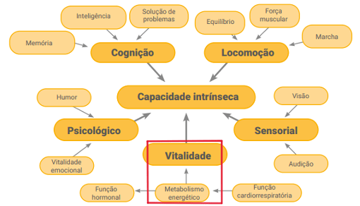 Banner em branco com fluxograma tarjado de amarelo