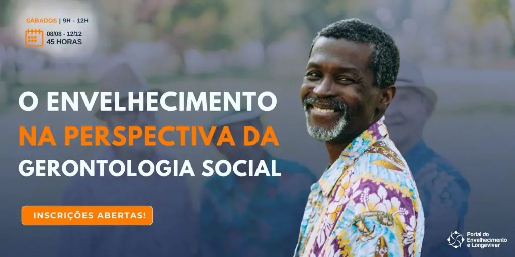 banner anunciando curso de gerontologia social